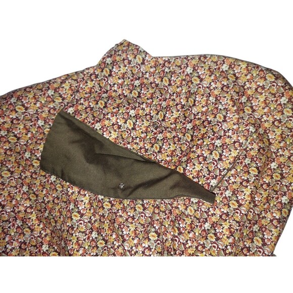 Vintage 1960's Handmade Bag Wooden Dowell Floral Cottagecore Pioneer With Wallet - Picture 5 of 6